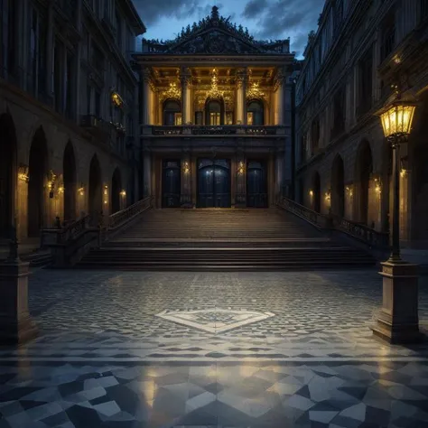 ((best quality)), ((masterpiece)), ((realistic)), (detailed), City Halls, Ceramic Tiles,Lapis Lazuli, Halogen Floodlights, Deck and Step Lights, ((masterpiece)), absurdres, HDR, <lora:add_detail:1>, <lora:LowRA:0.5>