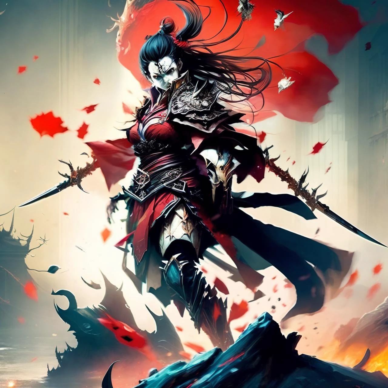 photo, Action shot, Fighting Pose, Hero Stands (YokaiHunter:1)