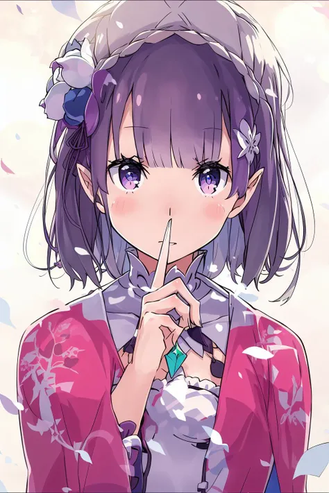 masterpiece,emilia (re:zero),white hair, <lora:emilya:1:MIDD>
