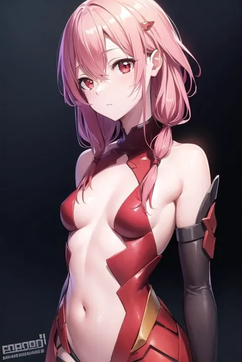 inoriyuzuriha, <lora:inoriyuzuriha-lora-nochekaiser:1>, 
inori yuzuriha, hair ornament, hairclip, long hair, pink hair, (red eyes:1.5), twintails, (small breasts:1.2),
BREAK bare shoulders, black thighhighs, center opening, cleavage, detached sleeves, elbow gloves, fingerless gloves, gloves, navel, thighhighs, dress, red dress,
BREAK night, night sky, sky, star \(sky\), star \(symbol\), city,
BREAK looking at viewer, (cowboy shot:1.5),
BREAK <lyco:GoodHands-beta2:1>, (masterpiece:1.2), best quality, high resolution, unity 8k wallpaper, (illustration:0.8), (beautiful detailed eyes:1.6), extremely detailed face, perfect lighting, extremely detailed CG, (perfect hands, perfect anatomy),