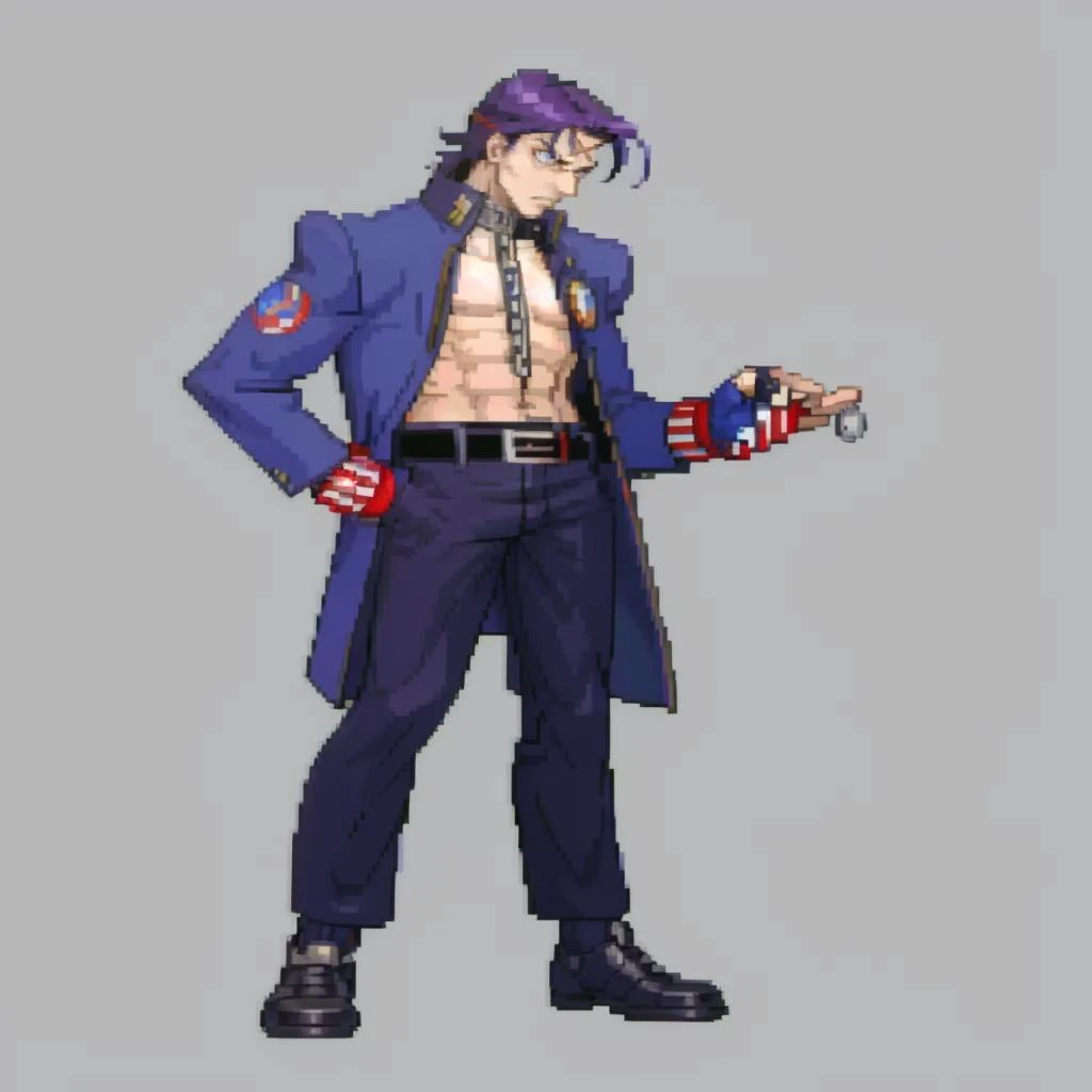 masterpiece, best quality, solo, 1boy, serious, <lora:Cps2V2_Fp:1>, simple background, full body, standing, <lora:Reiji:1>, reijip1, school uniform, scar, fingerless gloves, belt, collar, chain, open clothes,