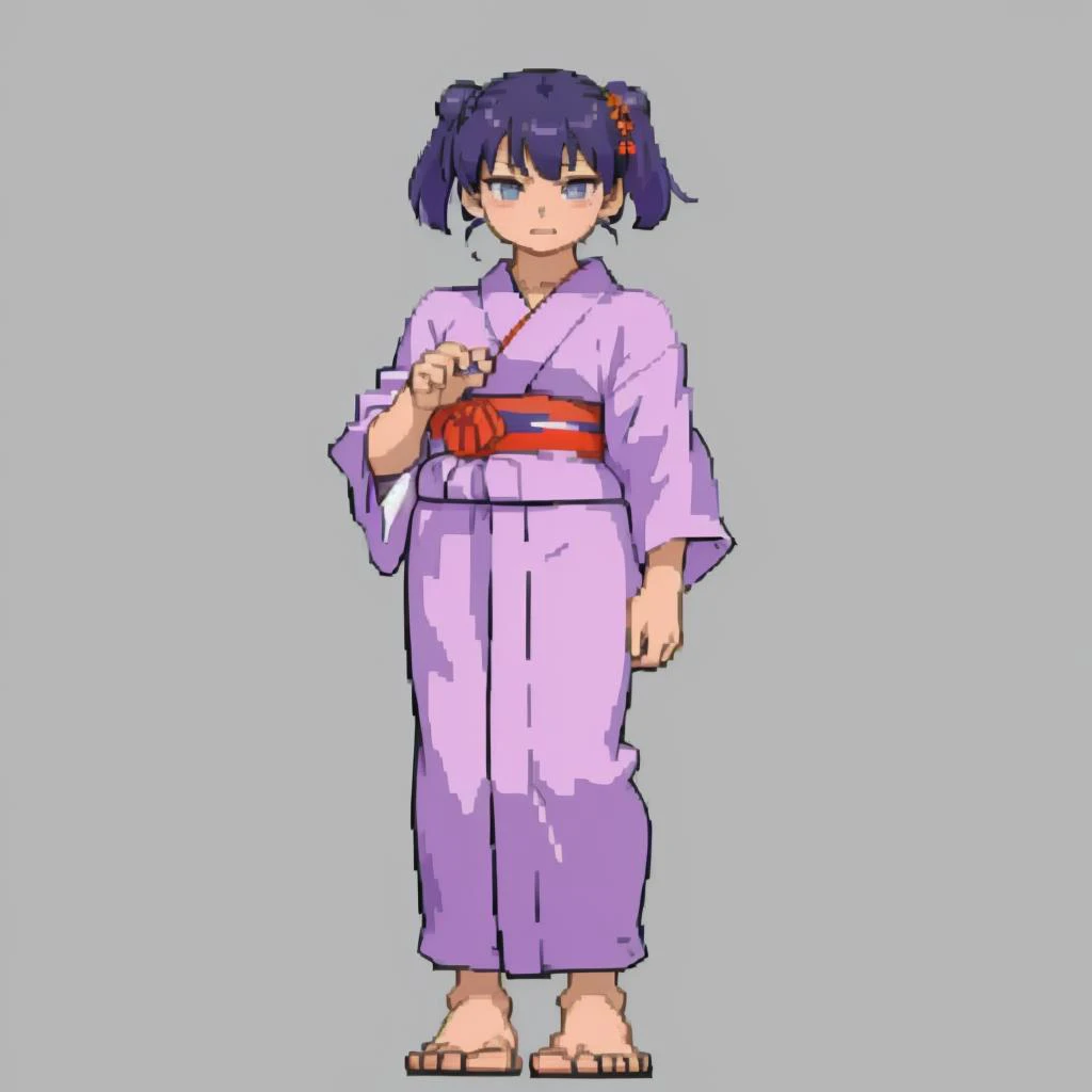 masterpiece, best quality, solo, 1girl, <lora:Cps2V2_Fp:1>, simple background, full body, standing, yukata,