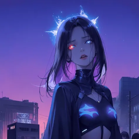 a woman's face with the words do u love me, cyberpunk comic cover art, tiktok video, anime visual style, banner, killua zoldyck portrait, toxicity, black ooze,, highly saturated, alternate album cover, , cyberpunk angry gorgeous druid with glowing eyes, ((glowing eyes:1.3)), phonk album cover, thumbnail, 90's aesthetic, by Dom Qwek, anime visual style, banner, unrequited love, translucent, bright volumetric sunlight, iridescent metals,