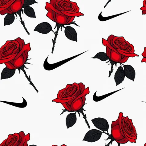 white background, scenery, ink, <lora:ink-0.1-3-b28-bf16-D128-A1-1-ep64-768-DAdaptation-cosine:1>, red roses, nike,