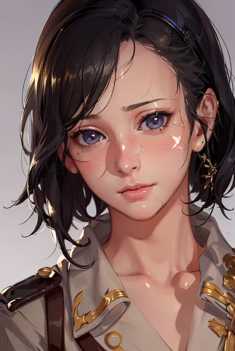 (masterpiece, finely detailed beautiful eyes: 1.2), ultra-detailed, illustration,
A medic girl in WWII, wearing a classic uniform, her face full of worry as she tends to a solder whose uniform is stained with mud and blood
,detailed background, (realistic:2),
