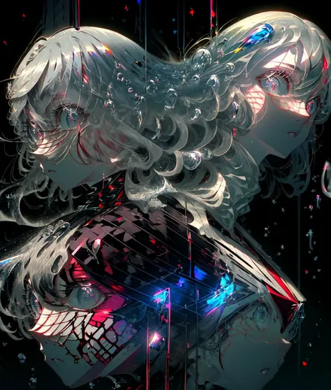 ((masterpiece,best quality)),beautiful detailed eyes, detailed face, 1girl,white long hair, red eyes,beautiful Detailed Eyes, small sized breasts,looks at the viewer, blood on the face, (black background:1.2), bloody particles, full body,<lora:beautifulDetailedEyes_v10:1.8>