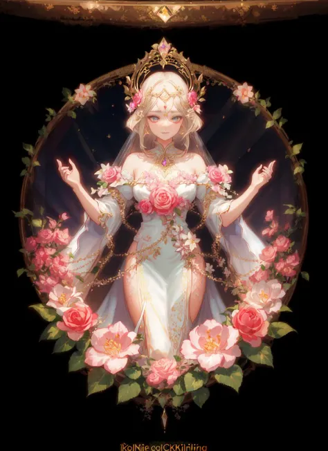 (knollingcase:1.2),
(symmetry:1.1) (floral:1.05) woman as a beautiful goddess, pink and gold and opal color scheme, beautiful intricate filegrid facepaint, intricate, elegant, highly detailed, digital painting, artstation, concept art, smooth, sharp focus,
labelled, overlays, oled display, annotated, technical, knolling diagram, technical drawing, display case, dramatic lighting, glow, dof, reflections, refractions