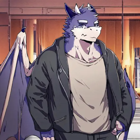 solo, male, (toned), (thin:1.5), (wide hips:1.5), tall, (narrow waist:1.5), (abs:0.8), (male anthro dragon:1.3), dragon skin, black body, white belly, (on knees):1.3, (kemono:1.4), detailed eyes, dragon tail, horn, ((bust portrait)), (detailed eyes, blue eyes, glowing eyes):1.1, (outdoors:1.35), street lights, fire, fog, city, tavern in the background, night, (particles,  firefly, blue glowing):1.3, detailed background, naked, penis, ballsack, detailed hands, 8k hd, (dark shadows, wide dynamic range, hdr, low light:1.2), by zackary911, by coffeesoda, hioshiru, zackary911, By buta99).on knees, mouth open, detailed mouth,