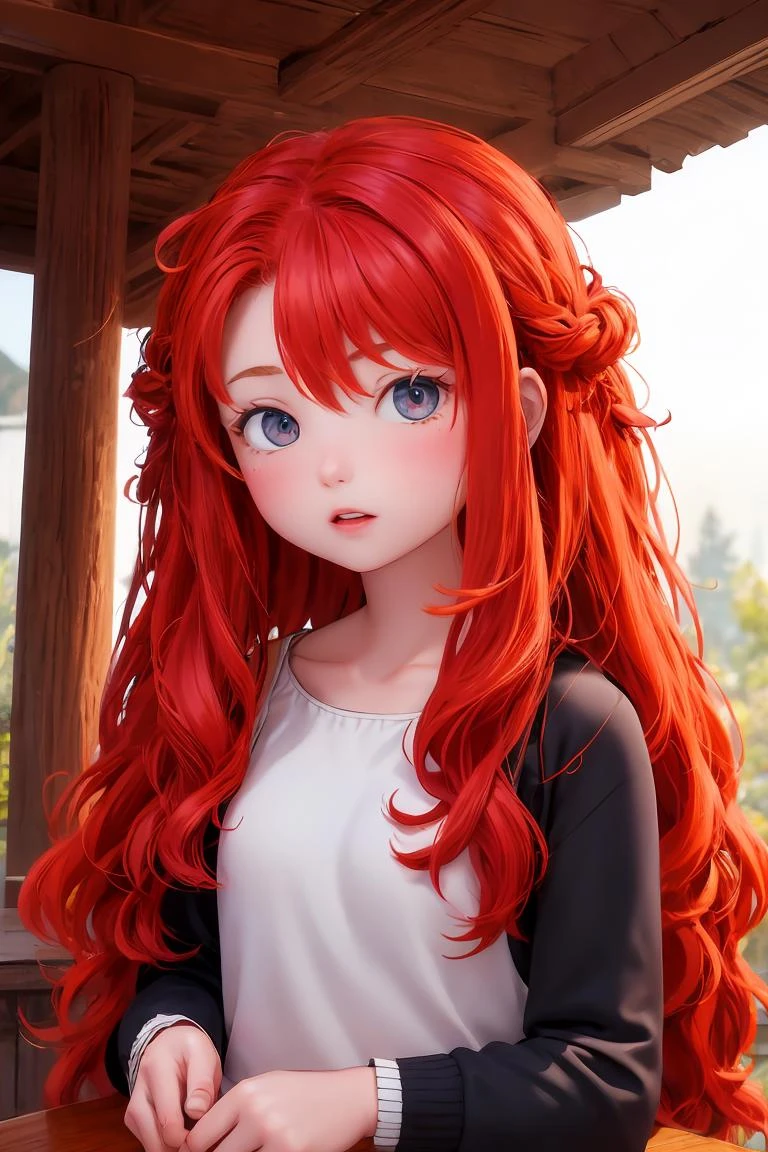 (masterpiece, best quality), 1girl, <lora:Merida:1>red hair,