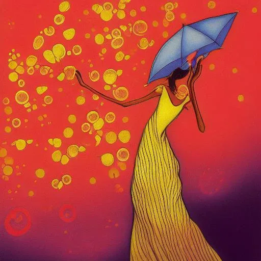 BOISSONNARD girl with umbrella BOISSONNARD,