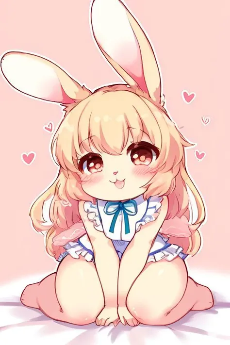0F0U0N0a000K00D0D>p rabbit girl cute hearts