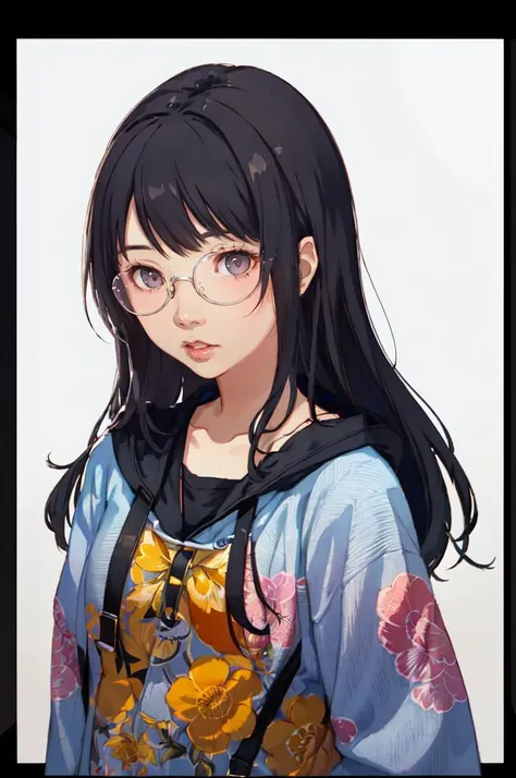 <lora:Persona4StyleV2:0.7> solo, portrait, transparent background, (white background),  <lora:LIP:1> (LilyPichuTI:0.9), glasses,, absurdres, ultra detailed, masterpiece, best quality, aesthetic, detailed,