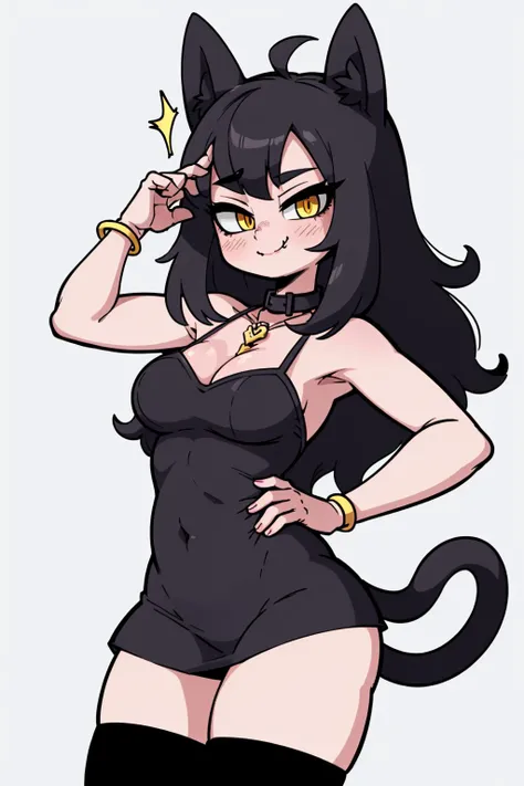 (best quality, masterpiece),
furry, cat girl, cat ears, black kawaii sundress, cat tail, naughty face, seductive smile, collar,
red hair, wavy hair, cute pose, <lora:Diives_style:0.6>