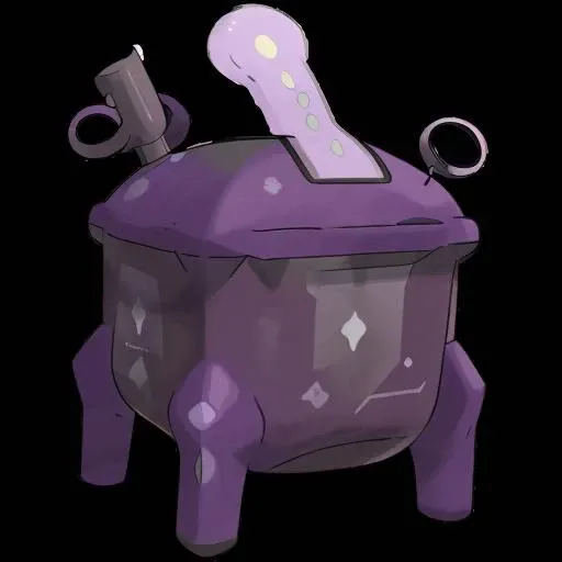 pkmn character, (((violet, toxic, waste, ugly, eyes, garbage))), ((best quality)), <lora:pkmn-25:1>