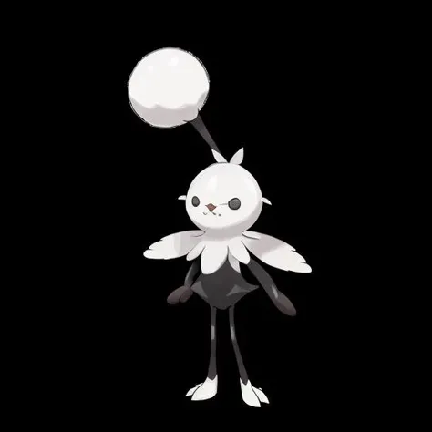 pkmn character, (((very small cute animal, happy))), ((standing)), (((fluffy))), (((white))), ((best quality)) <lora:pkmn-25:1>