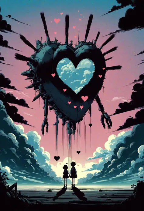 DonMD4rkT00nXL ghibli heart, skyblue rocky radiation <lora:DonMD4rkT00nXL-000008:0.8>