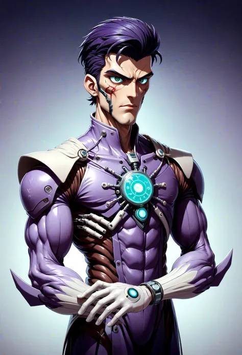 DonMD4rkT00nXL anime male spiridon, neural interface surgeon,, armlet <lora:DonMD4rkT00nXL-000008:1>