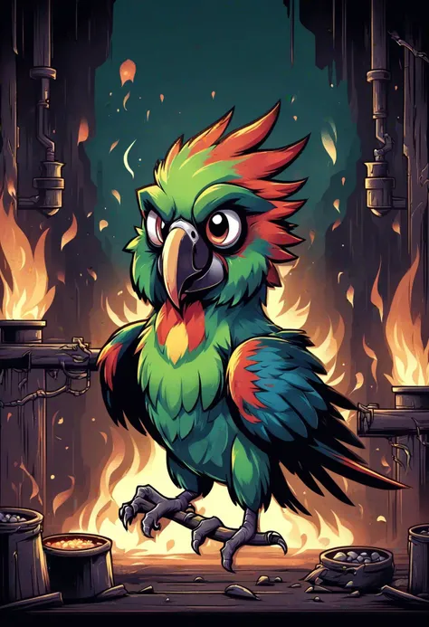 DonMD4rkT00nXL cartoon fusion of parrot,smeltings <lora:DonMD4rkT00nXL-000008:1>