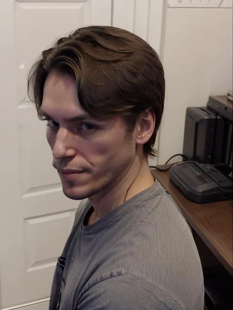 male, shirt, smirk, j985 <lora:jerma985lorav1:1.1>