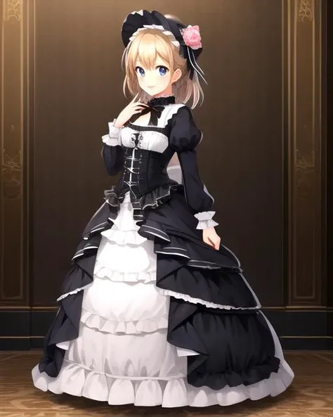 ttlolita,1girl,solo,(masterpiece,best quality),smile, looking at viewer, <lora:ttolita:0.7>,full body