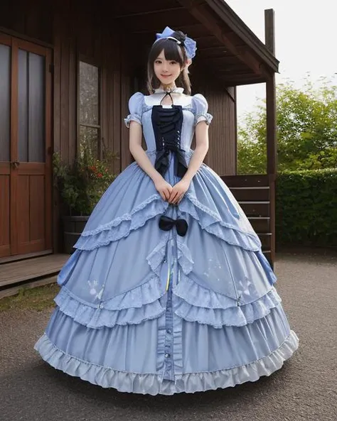 ttlolita,1girl,solo,(masterpiece,best quality),smile, looking at viewer, <lora:ttolita:0.7>,full body,