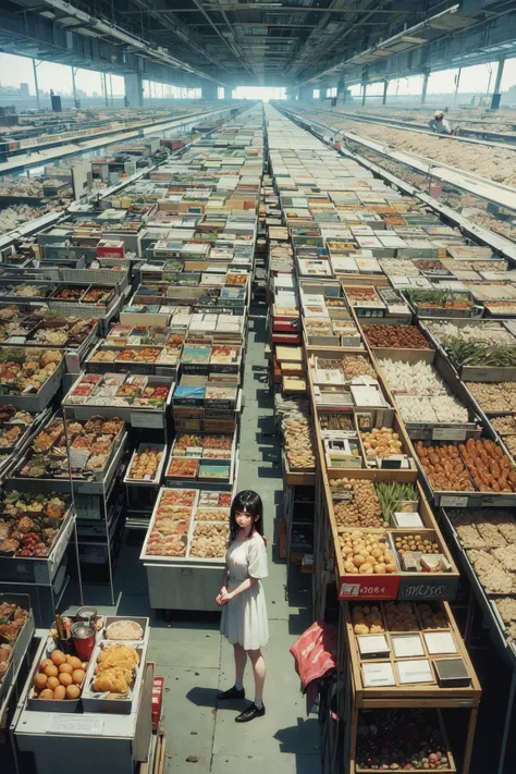 1girl, 90s,
((by andreas gursky))