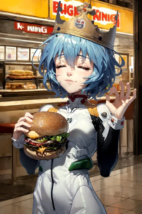 masterpiece, best quality, highres, 8k, burger king cafe, indoors background,ultra-detailed, very detailed illustrations, intricate details, super complex details, extremely detailed,, luminous reflections, rtx on, subspace scattering, (subsurface scattering:1.1), dynamic hdr tone mapping, (volumetric lighting:1.2), (screenspace reflection:0.7), (Physically-Based Rendering:1.35), (Unity Wata environmental lighting:0.4), maximal attention to correctness and detail,