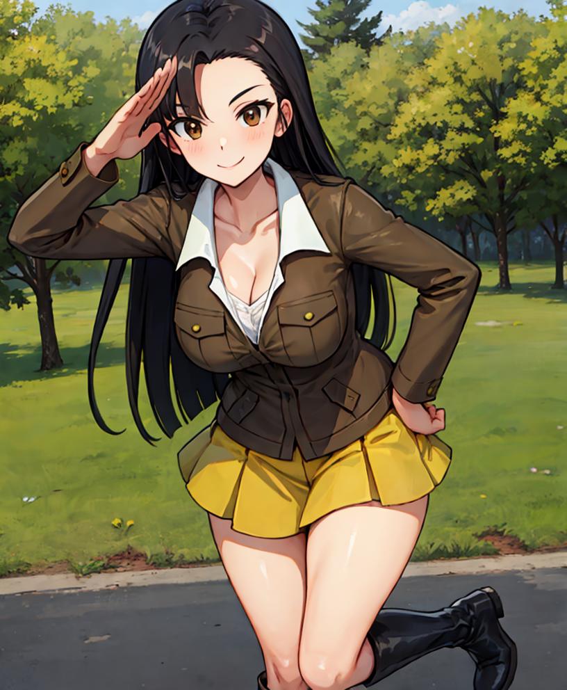 知波単高校・西絹代（ガールズ＆パンツァー）Kinuyo Nishi from chihatan high(Girls und Panzer) v1.0