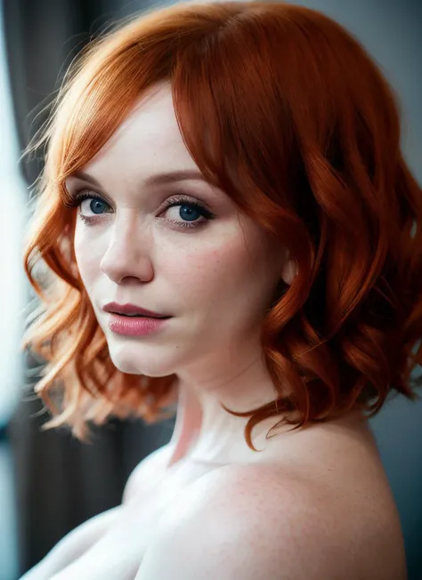 portrait of Christina Hendricks, epic (photo, studio lighting, hard light, sony a7, 50 mm, matte skin, pores, colors, hyperdetailed, hyperrealistic) <lyco:Christina Hendricks:1.3>