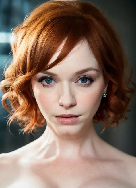 portrait of Christina Hendricks, epic (photo, studio lighting, hard light, sony a7, 50 mm, matte skin, pores, colors, hyperdetailed, hyperrealistic)  <lyco:Christina Hendricks:1.3>