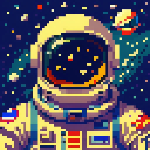 A astronaut on space
, pixel art, PixArFK,
<lora:PixArFK6415PasWithoutTE:1>