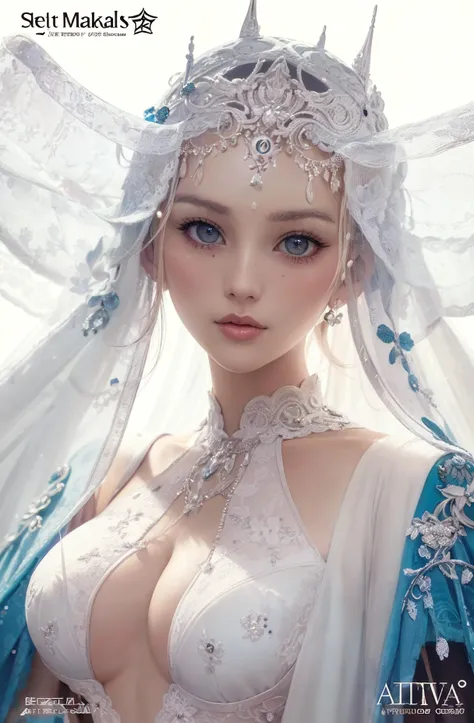 (best quality), (ultra detailed), (masterpiece), organic cyborg, white plastic, diffuse lighting, fantasy, intricate, elegant, highly detailed, lifelike, photorealistic, digital painting, artstation, illustration, concept art, smooth, sharp focus, extremely detailed magazine cover-style digital painting, (magazine cover-style illustration of a fashionable woman in a vibrant outfit), abs, adding a touch of fantasy to the scene, (the text on the cover should be bold and attention-grabbing, with the title of the magazine and a catchy headline, the overall style should be modern and trendy, with a focus on fashion and fantasy, helvetica-bold),
art by John Collier and Albert Aublet and Krenz Cushart and Artem Demura,
(photographed on a Nikon D500 with Tokina 10-17mm fisheye lens, 1/250th, f/11, ISO 500),
<lora:epiNoiseoffset_v2:1.5>rim lighting, two tone lighting, dimly lit, low key, portrait of a award winning photo of posing in a dark studio, <lora:FashionMagazineStyle_v10:1:midd>
