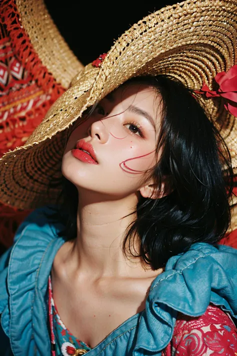 official art, unity 8k wallpaper, ultra detailed, beautiful and aesthetic, masterpiece, best quality, (close up, face focus:1.2), (zentangle, mandala, tangle, entangle), (fractal art:1.3) , 1girl, extremely detailed, dynamic angle, cowboyshot, the most beautiful form of chaos, elegant, a brutalist designed, vivid colours, romanticism, by james jean, roby dwi antono, ross tran, francis bacon, michal mraz, adrian ghenie, petra cortright, gerhard richter, takato yamamoto, ashley wood, atmospheric, ecstasy of musical notes, streaming musical notes visible, <lora:FashionMagazineStyle_v10:0.5> <lora:Lora_v20:0.8>