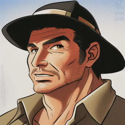 Harrison Ford, Indiana Jones, man, highly detailed, high resolution, ((detailed face)), <lora:jollyjackFurryLora_jollyjackLora:1>