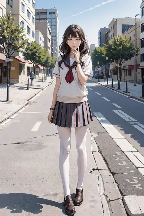 girls,teens girl,Delicate face,photorealestic,Open-mouthed,are standing,stocklings,the feet,seduce
