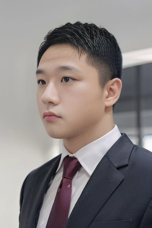 photo of 1MAN, CGY, man, shirt, tie, at office, bokeh background, high detailed skin, best quality, high quality, highres, 8k, photo realistic, raw photo, cannon, nikon, studio lighting <lora:HNTEST:0.2> <lora:2023-05-16_203410:0.8>