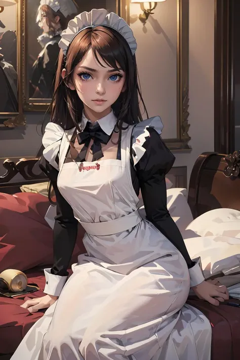 (masterpiece, best quality), 1girl, beautiful face,  <lora:victorian_maid-1.0:1> maid, raffinate