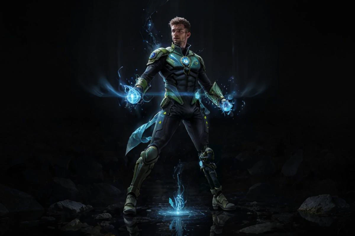1man, combat pose, full-body, elemental mages, wearing futuristic mage uniform, short hair, casting elemental magic, surrounded by elemental energy, special effects, waning light, hyperdetailed, accurate proportionate, realistic,<lora:PrideComics:0.8>,.