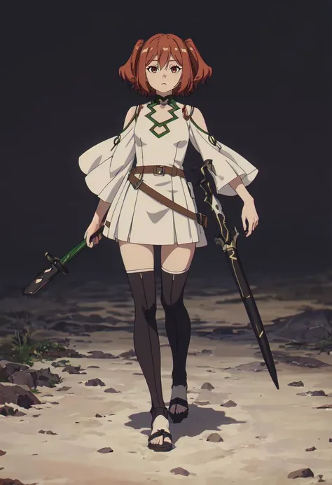 (safe:1.10), best quality, masterpiece, highres, solo, (kanne_sousounofrieren:1.10), full body, anime_style, 11 <lora:kanne_sousounofrieren:0.80>