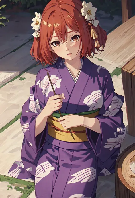 best quality, masterpiece, highres, solo, (kanne_sousounofrieren:1.10), (yukata:1.30), (kimono:1.15), anime_style, 21 <lora:kanne_sousounofrieren:0.80>