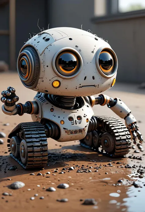 cute robot, crawler<lora:Cute_Robots:1>, [ 3D rendering, 3d style, hyper detailed, octane render, Unreal engine 5, RTX shader, hyper detailed texture with reflection, HDR, ultra realistic, raytracing]