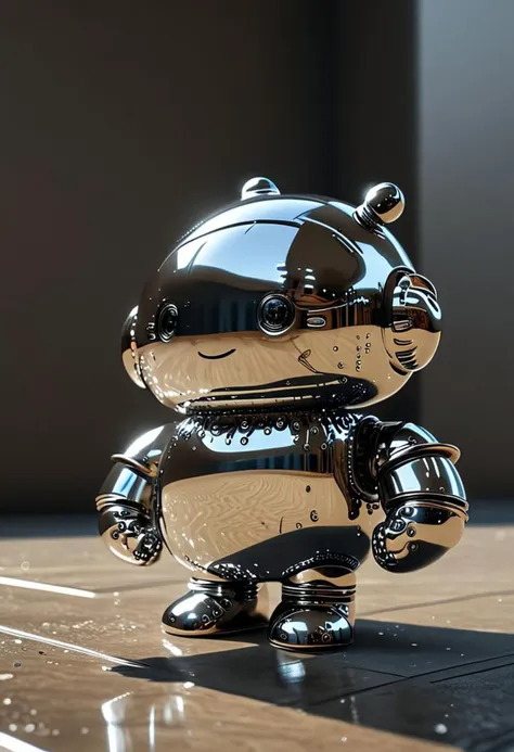 <lora:Cute_Robots:1> cute robot <lora:LIQUID_METAL:1> liquid metal, [ 3D rendering, 3d style, hyper detailed, octane render, Unreal engine 5, RTX shader, hyper detailed texture with reflection, HDR, ultra realistic, raytracing], by James McDonald and Joarc Architects, home, interior, octane render, deviantart, cinematic, key art, hyperrealism, sun light, sunrays, canon eos c 300, Æ’ 1.8, 35 mm, 8k