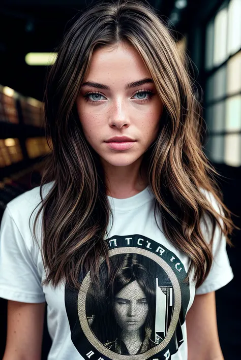 beautiful woman (EPSydn3yM3lm4n:.99), perfect hair, jewelry, ((portrait)), (closeup:1.2), ((from the waist up)), ((( A vibrant, contemporary music store, filled with modern instruments and cutting-edge recording equipment :1.2 ))), natural skin texture, (( Skater skirt and a graphic tee :1.2)), 24mm, 4k textures, soft cinematic light, adobe lightroom, photolab, hdr, intricate, elegant, highly detailed, sharp focus, ((((cinematic look)))), soothing tones, insane details, intricate details, hyperdetailed, low contrast, soft cinematic light, exposure blend, hdr, faded, now, ("I've got a bad feeling about this.":1.1), "In Jernau we trust!"