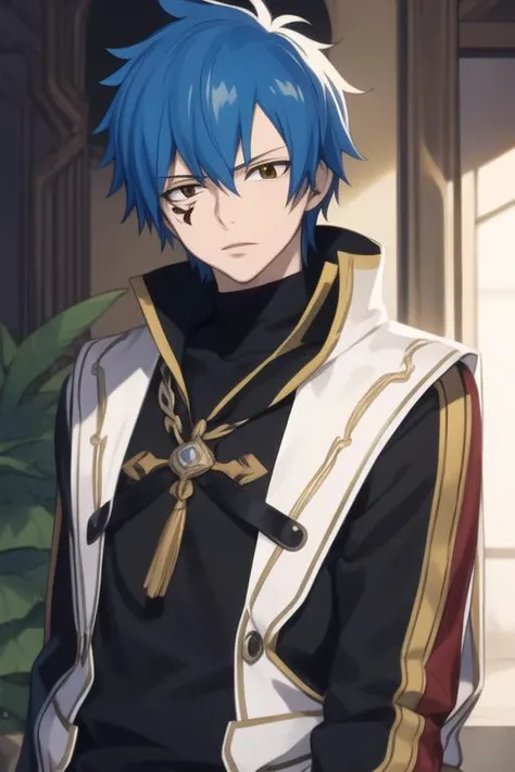 masterpiece, best quality, high quality, 1boy, solo, male focus, looking at viewer, upper body, <lora:jellal_fernandes:0.70>, jellal_fernandes,