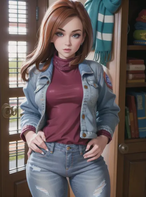 (Jeans, turtleneck, scarf, jacket, standing, upper_body:1.5), <lora:JessieParker:1> JessieParker, (best quality, masterpiece:1.2), photorealistic, ultra high res, intricate detail, Exquisite details and textures