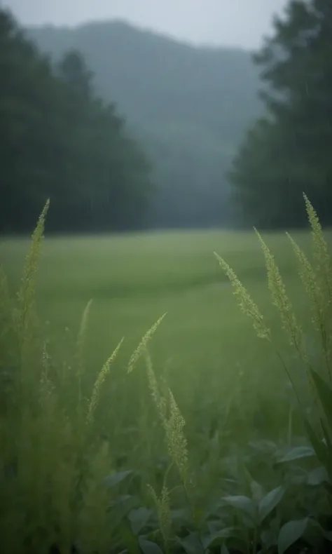 score_9, score_8_up, score_7_up, BREAK, scenery, plants, close-up, raining, nature, highly detailed, detailed skin, depth of field, film grain