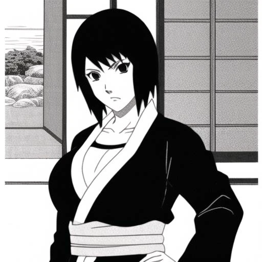 <lora:Shizune_Naruto:0.7>, Shizune_Naruto, japanese_clothes, breasts
