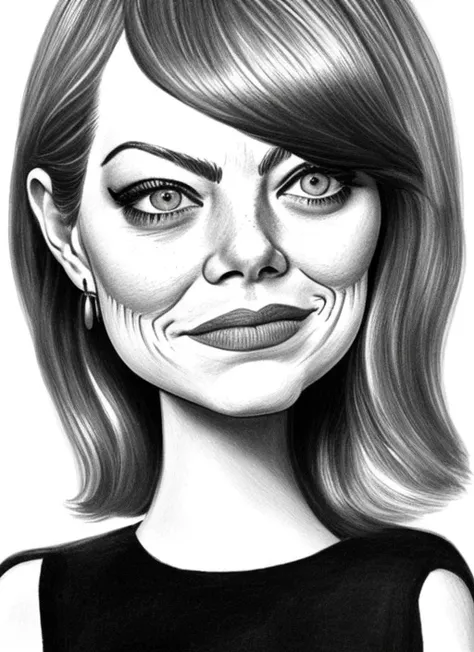 emma stone, caricatrix <lora:Caricatrix:0.4>