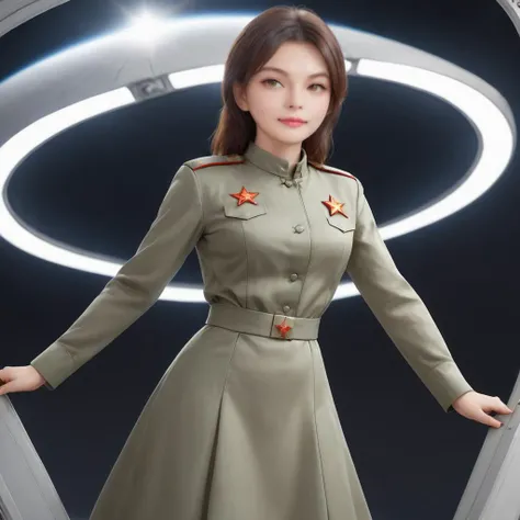 <lora:SDXL 50Soviet Military uniform-000003:0.5>
1girl,solo,Soviet Military uniform, spacecraft, space station, space, dynamic pose,
best quality, high quality, highres, masterpiece,
looking at viewer, facing viewer,
<lora:0 SDXL coco800:0.5>