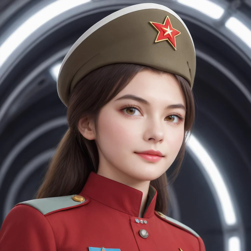 <lora:SDXL 50Soviet Military uniform-000003:0.4>
1girl,solo,Soviet Military uniform, spacecraft, space station, space,
best quality, high quality, highres, masterpiece,